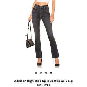 GRLFRND Addison High-Rise Split Boot in Go Deep